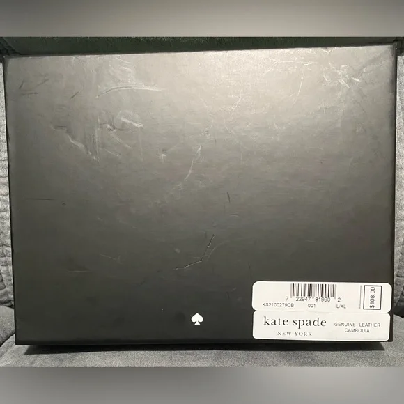 Kate Spade Black Bow Belt Bag Adjustable Leather L/XL NWT - Picture 9 of 9